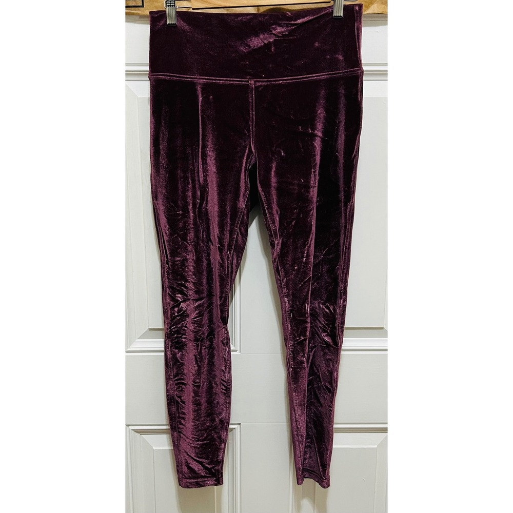 Lululemon Wunder Under High-Rise Tight 28 Crushed Velvet Plum Purple Womens‎ 10 - Picture 2 of 8
